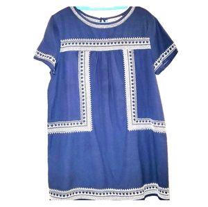 Forever 21 Blue/White Smock Dress